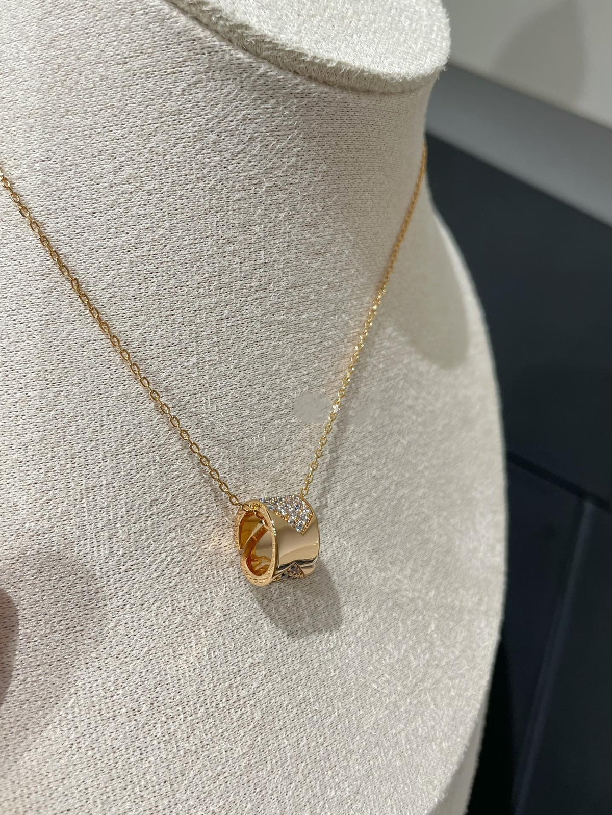 Mysitc LIENS EVIDENCE DIAMOND PAVED NECKLACE