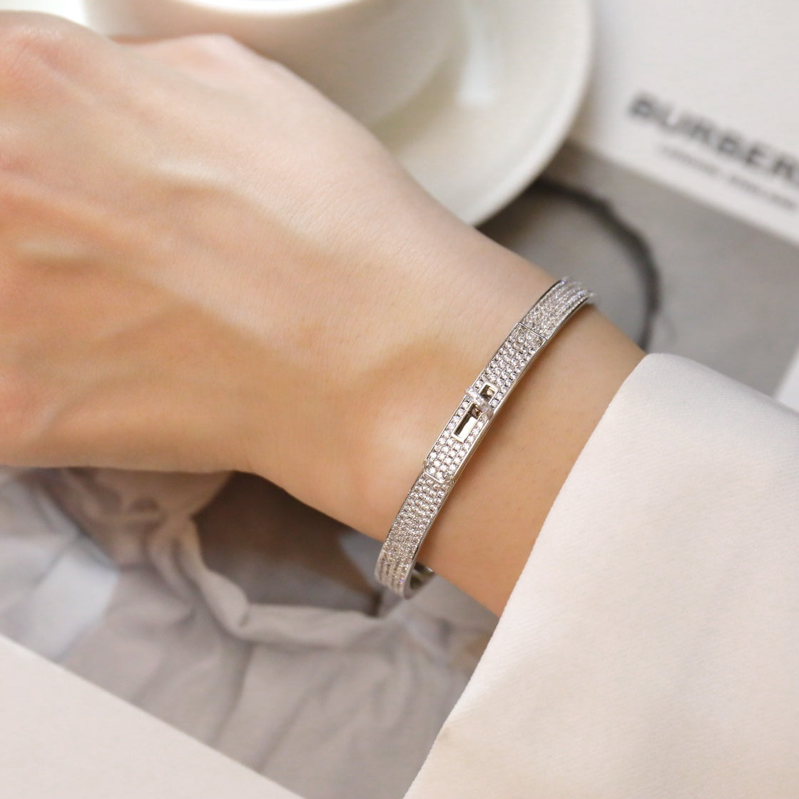 Mysitc KELLY BRACELET DIAMOND PAVED