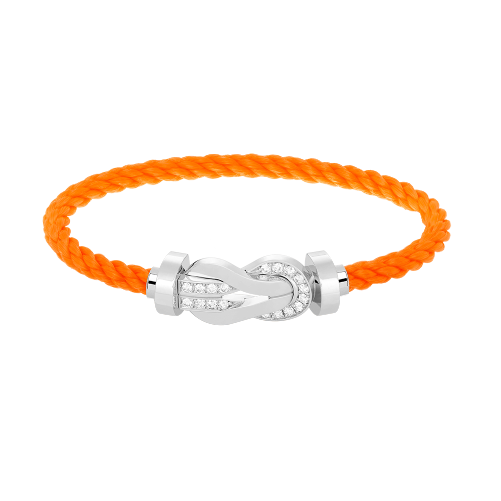 [Mystic]CHANCE LARGE 8 FIGURE BUCKLE HALF DIAMOND BRACELET SILVER