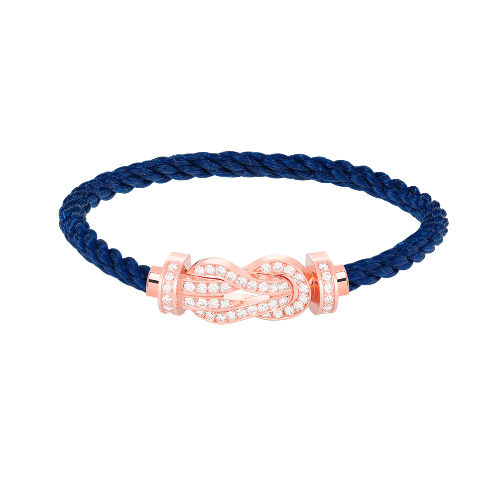 [Mystic]CHANCE LARGE 8 FIGURE BUCKLE FULL DIAMOND BRACELET ROSE GOLD