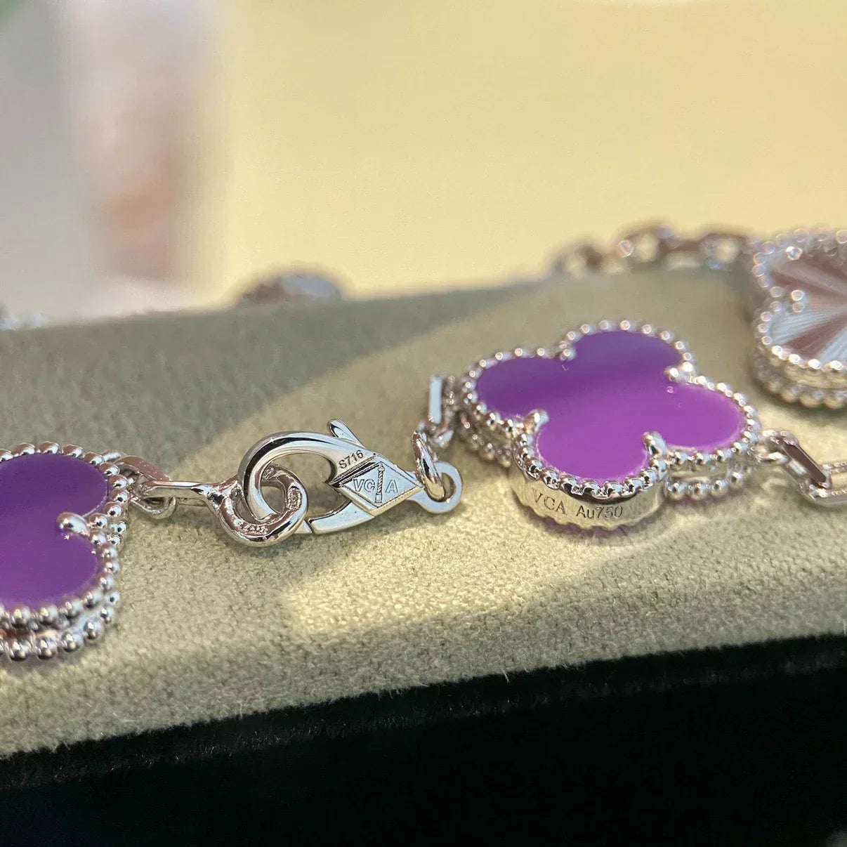 [Mystic] CLOVER 5 MOTIF VIOLET BRACELET COLLECTION