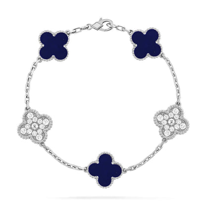[Mystic]CLOVER 5 MOTIF LAPIS LAZULI BRACELET COLLECTION