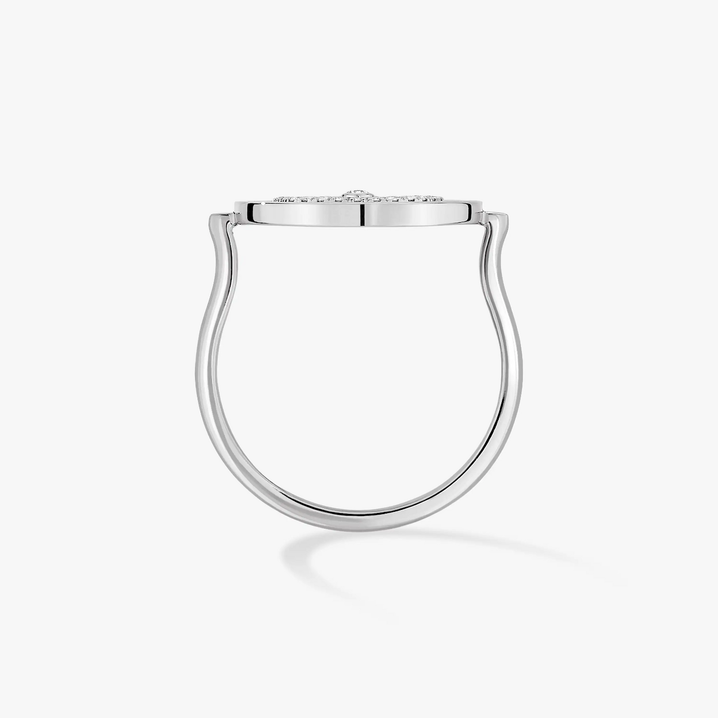[Mystic ]Mystic  MOVE PAVED SILVER DIAMOND RING