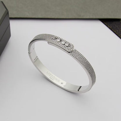 [Mystic ]Move Noa Full Pavé Diamond Bangle Bracelet