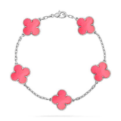 [Mystic] CLOVER 5 MOTIFS  PINK MOP BRACELET COLLECTION