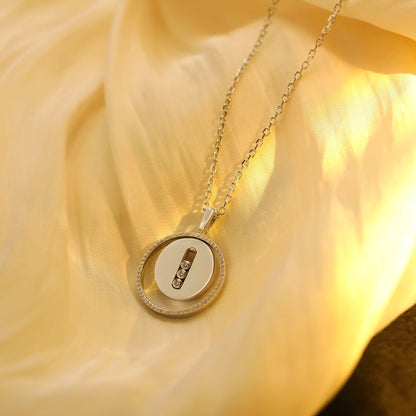 [Mystic ]Mystic  MOVE MM SILVER DIAMOND NECKLACE