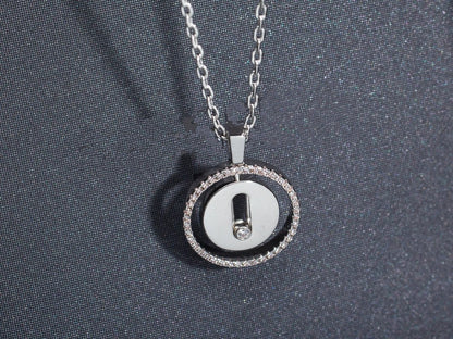 [Mystic ]Mystic  MOVE PM NECKLACE SILVER DIAMOND