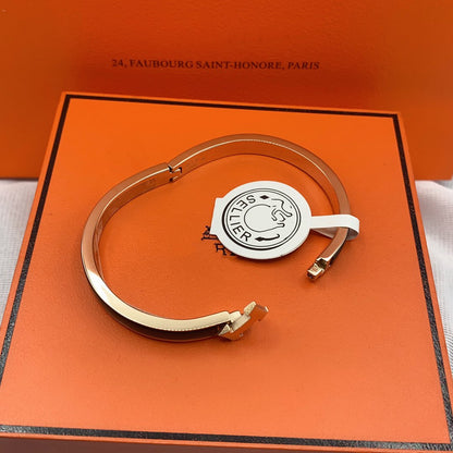 [Mystic]CLASSIC HM CLIC BLACK 8MM ENAMEL BRACELET