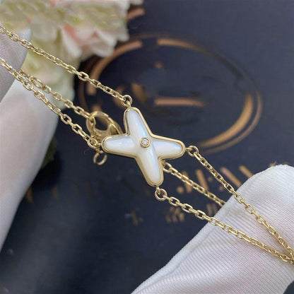 [Mystic]JEUX BRACELET WHITE MOP GOLD 1 DIAMOND