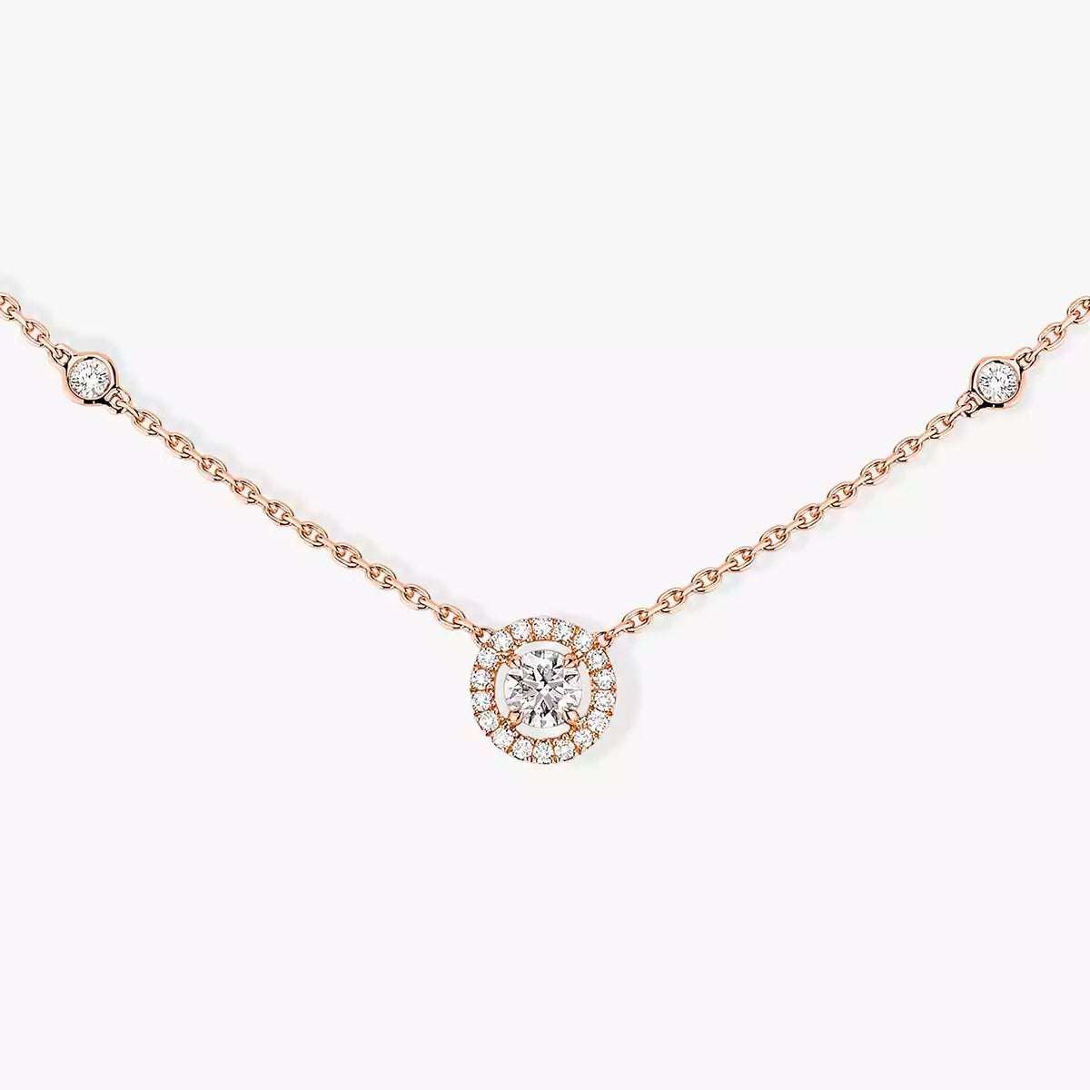 [Mystic ]Diamond Necklace 0,20ct Brilliant Shape Joy