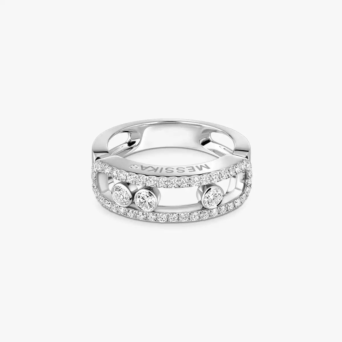[Mystic ] Move Gold Diamond Pave_ Ring