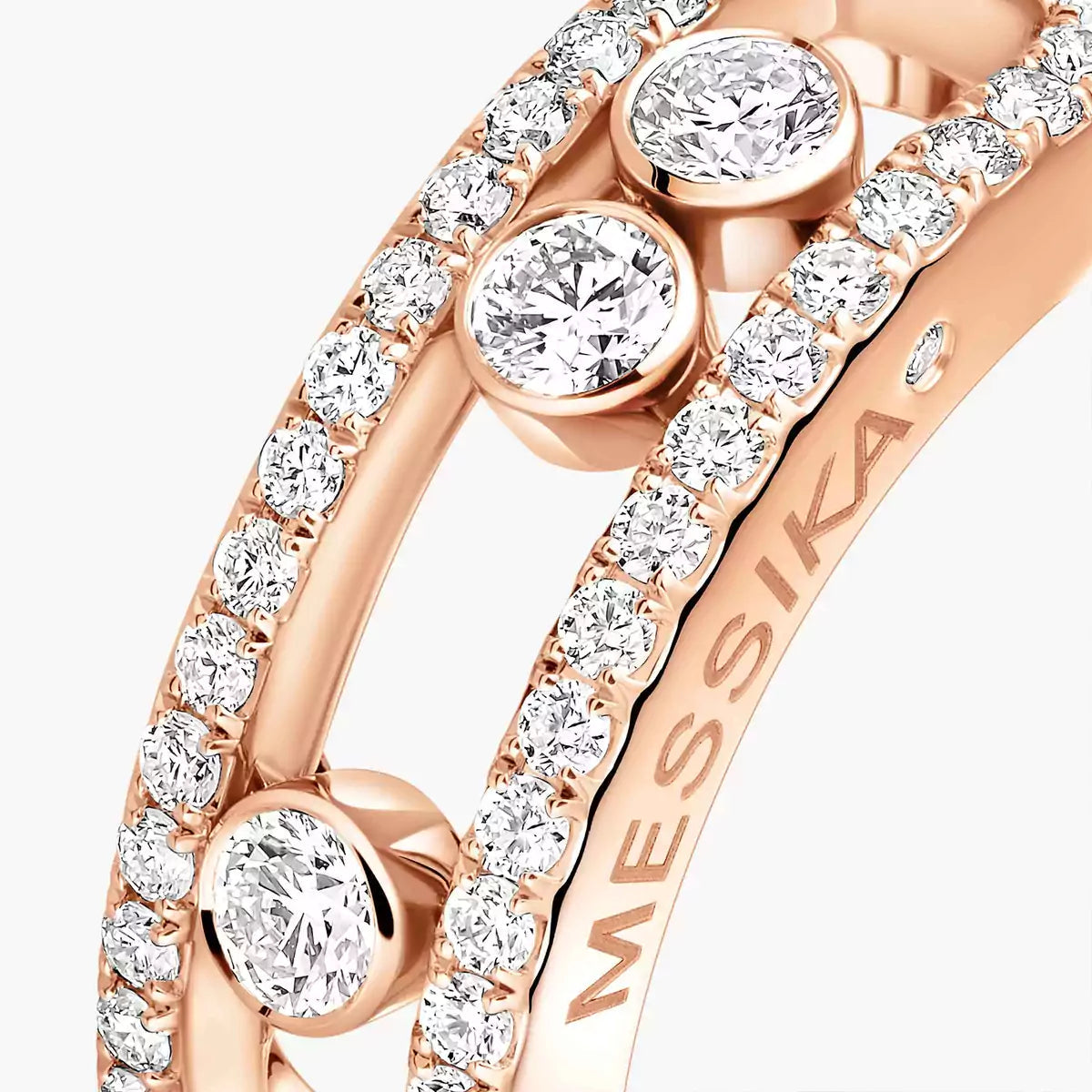 [Mystic ] Move Gold Diamond Pave_ Ring