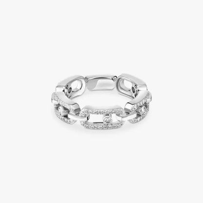 [Mystic ]Move Link Pave_-Set Diamond Ring in Gold