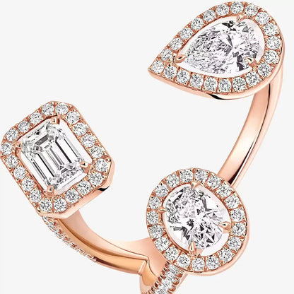 [[Mystic ] Diamond Ring 0,25ct My Twin Trilogy