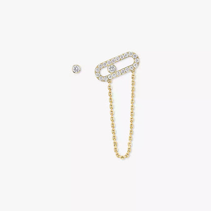 [Mystic ]Move Uno Diamond Earrings