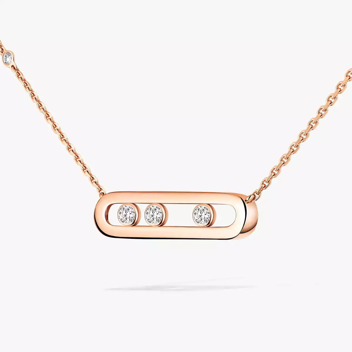 [Mystic ] Baby Move Gold Diamond Necklace