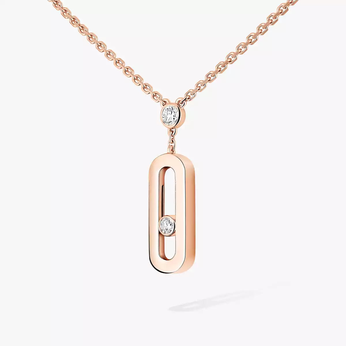 [Mystic ] Move Uno Gold Diamond Long Necklace