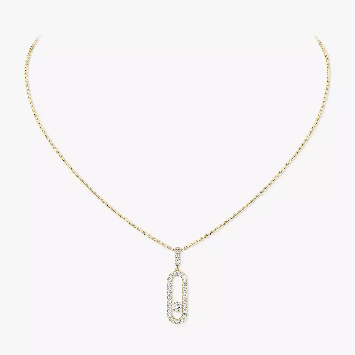 [Mystic ]Move Uno Diamond Necklace in Rose Gold