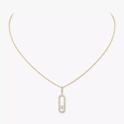 [Mystic ]Move Uno Diamond Necklace in Rose Gold