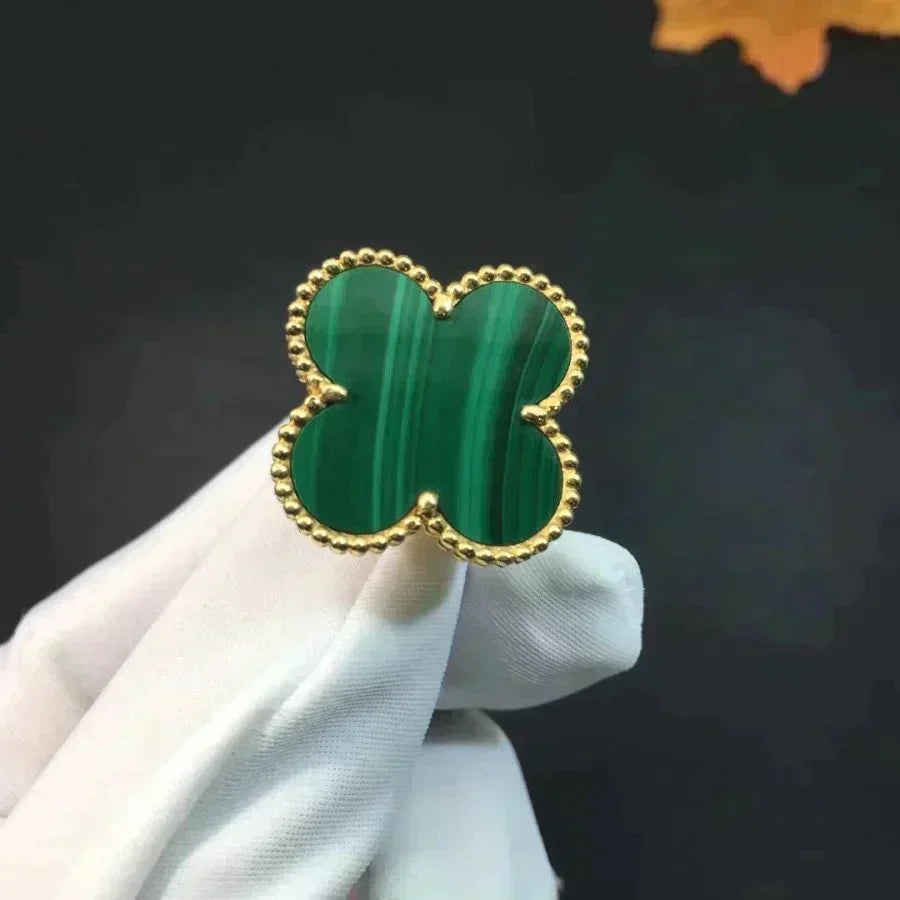 [Mystic]CLOVER MALACHITE RING